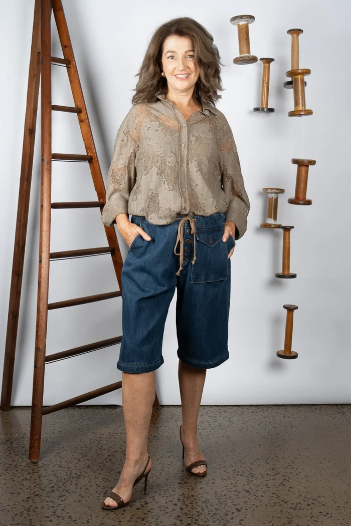Jarrah Shirt | Tan Lace