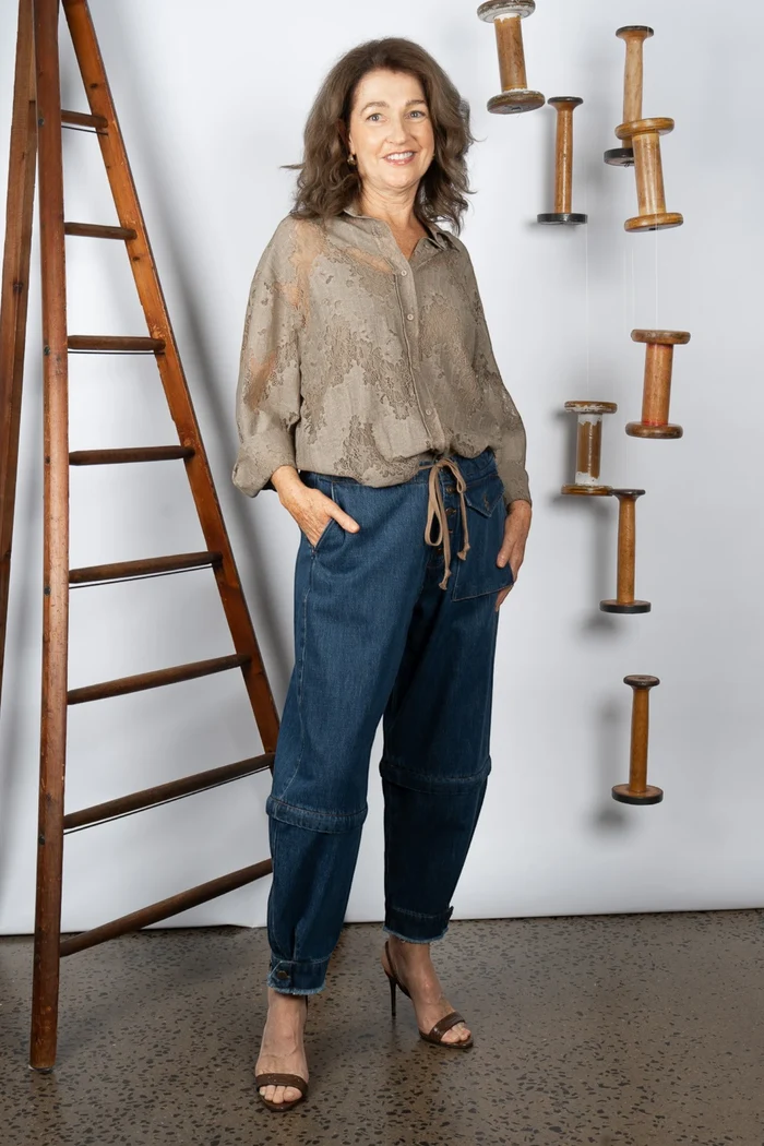 Jarrah Shirt | Tan Lace