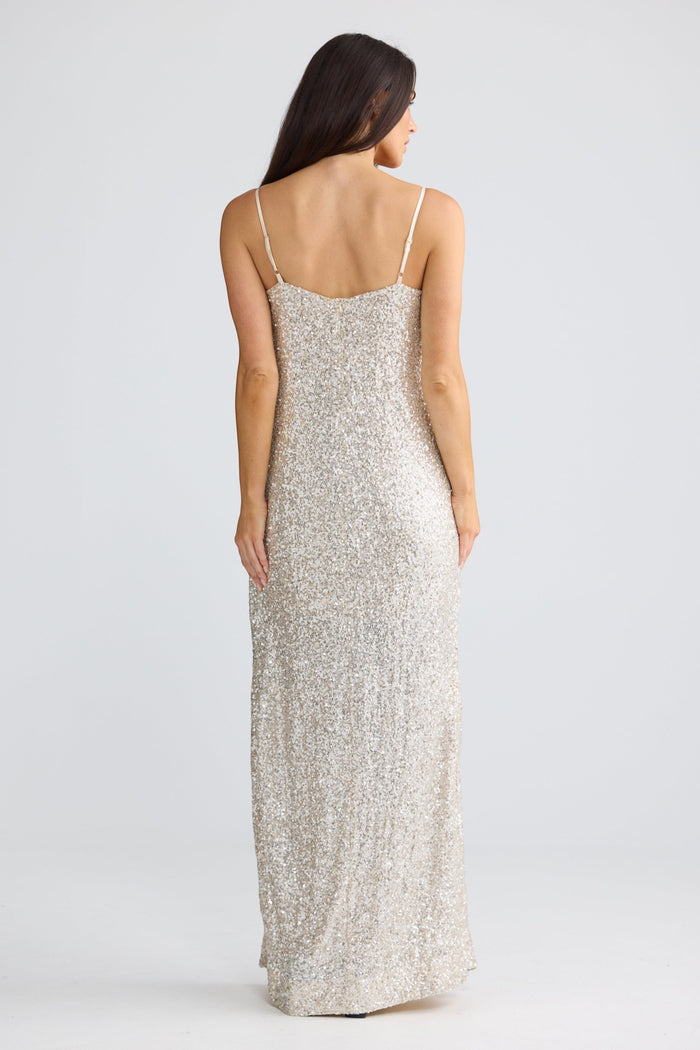 Jazzy Maxi Dress | Champagne