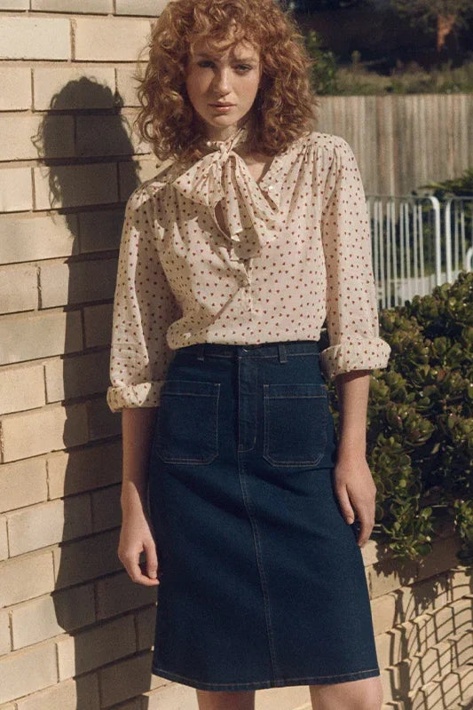 Je T'aime Blouse | Red