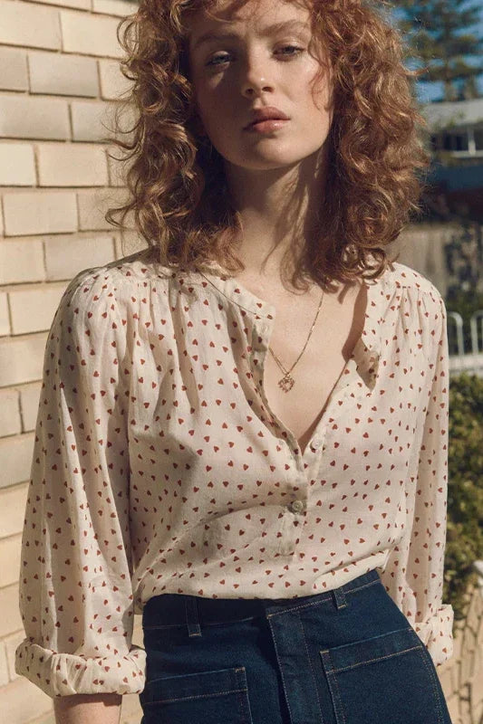 Je T'aime Blouse | Red