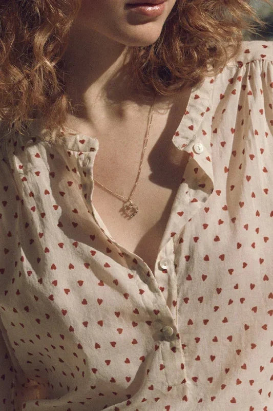 Je T'aime Blouse | Red