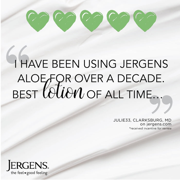 Jergens Hand and Body Lotion, Soothing Aloe Refreshing Body Lotion with Aloe Vera & Cucumber Extract, 21 Oz