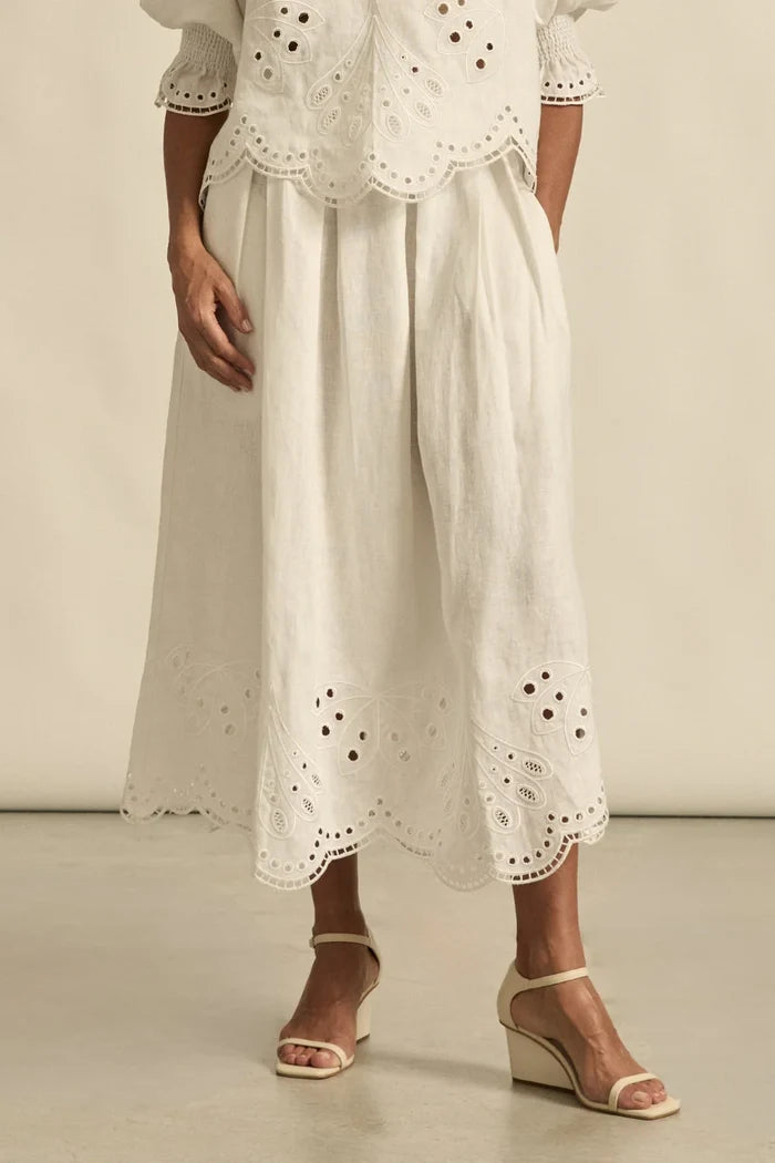 Jetty Skirt | Porcelain