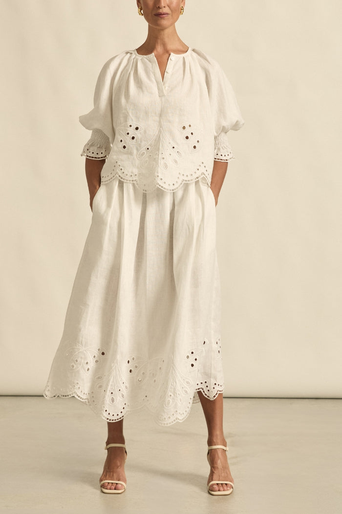Jetty Skirt | Porcelain