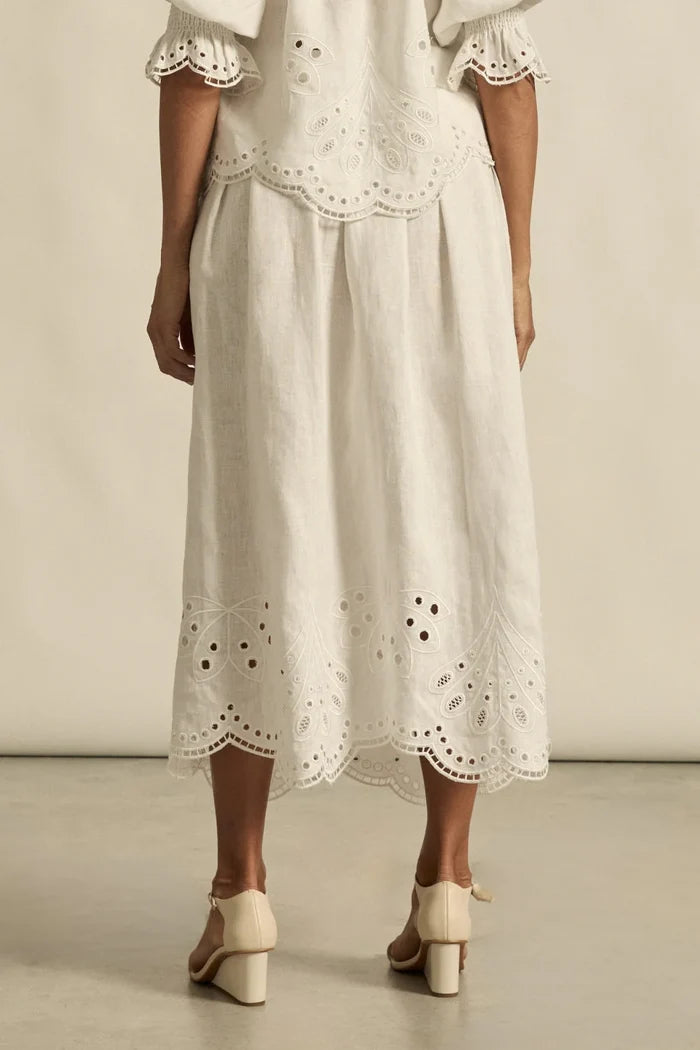 Jetty Skirt | Porcelain
