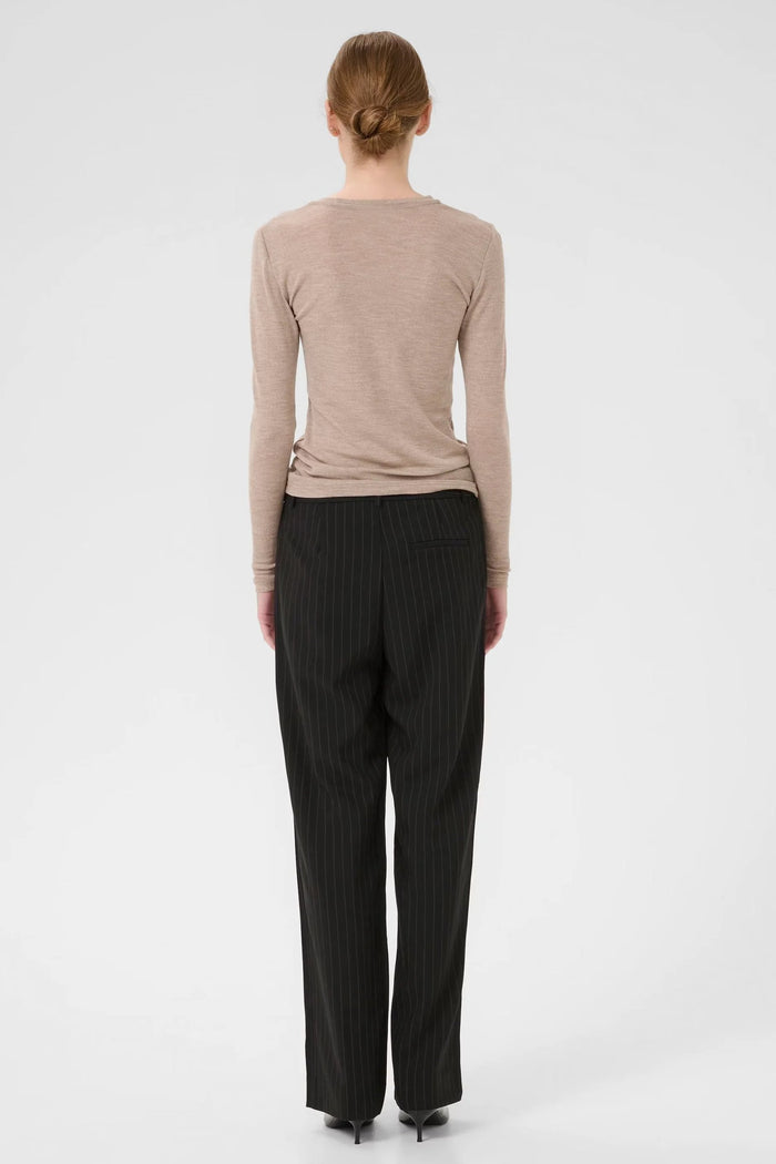 Joelle Trousers | Black Pinstripe