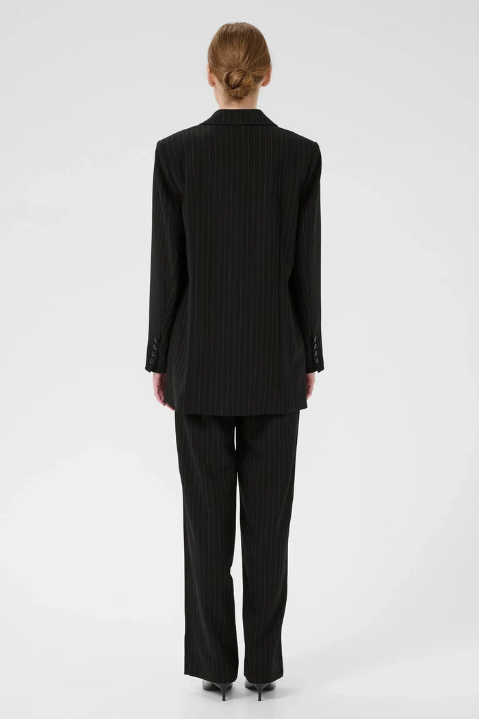 Joelle Trousers | Black Pinstripe