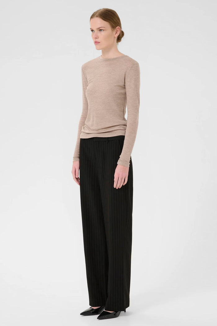 Joelle Trousers | Black Pinstripe