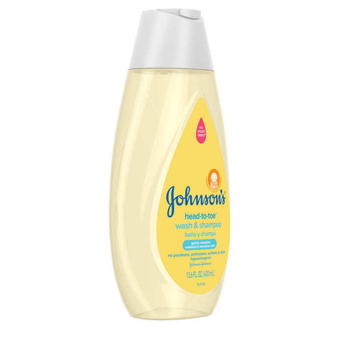 Johnson's Head-To-Toe Tearless Gentle Baby Wash & Shampoo, 13.6 fl. oz