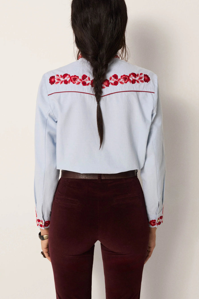 Jose Blouse | Ranch Blue