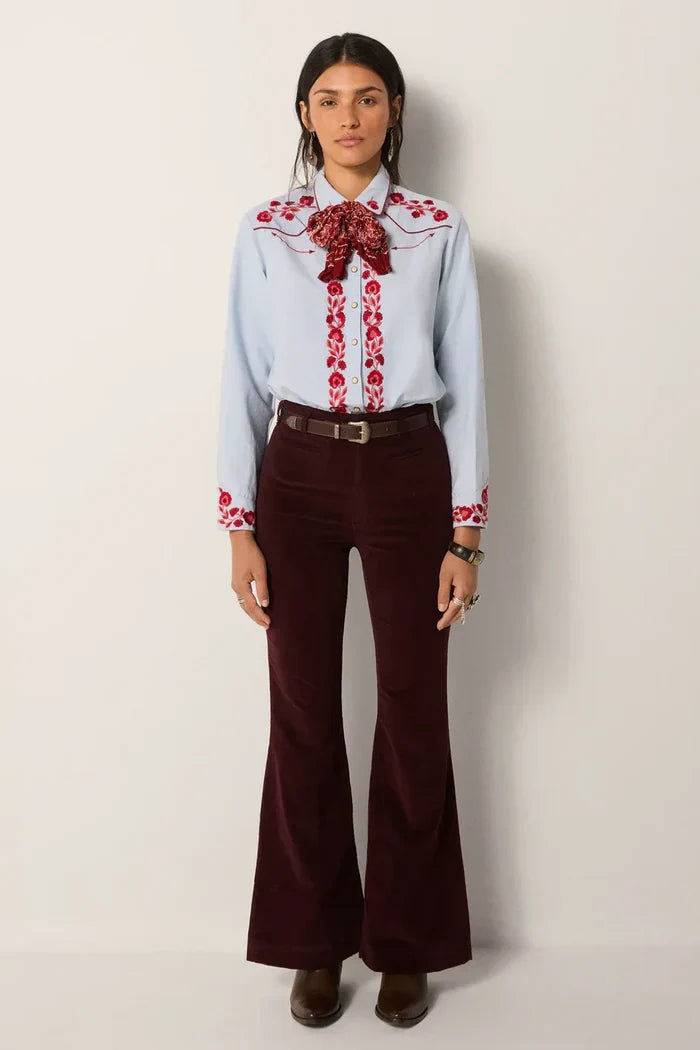 Jose Blouse | Ranch Blue