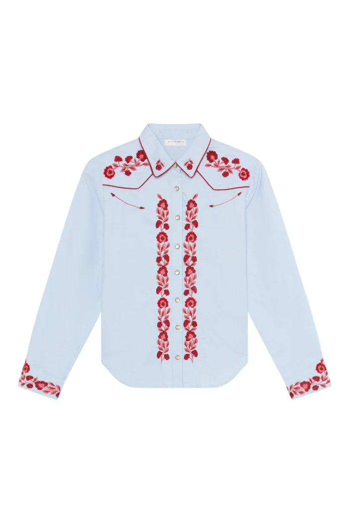 Jose Blouse | Ranch Blue