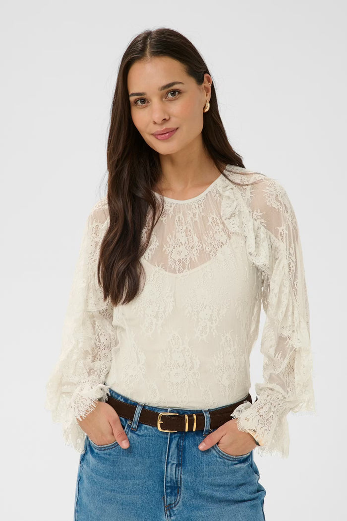 KAamelie Lace Blouse | Moonbeam