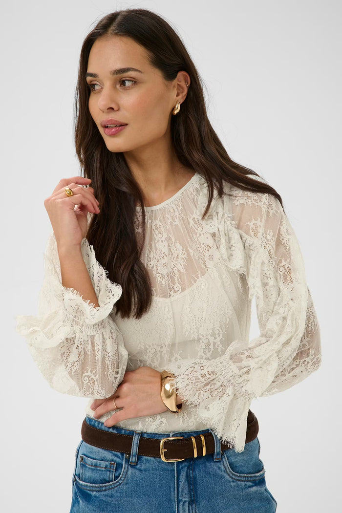 KAamelie Lace Blouse | Moonbeam