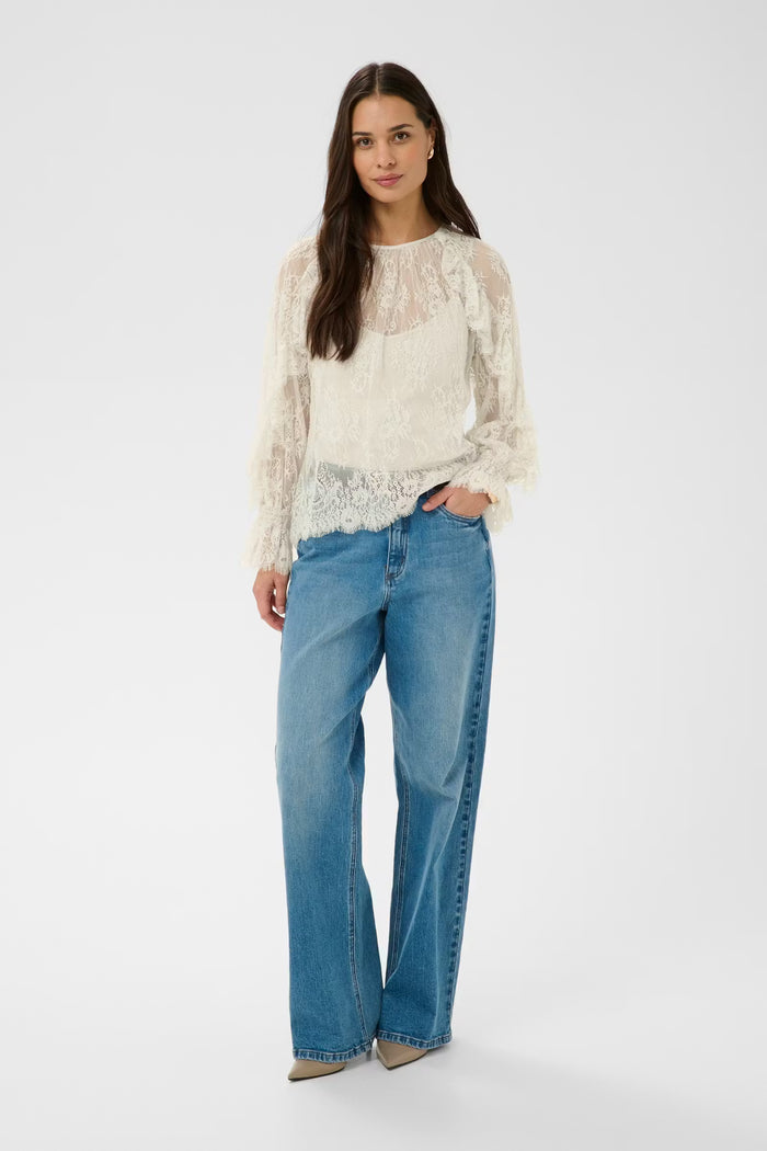 KAamelie Lace Blouse | Moonbeam