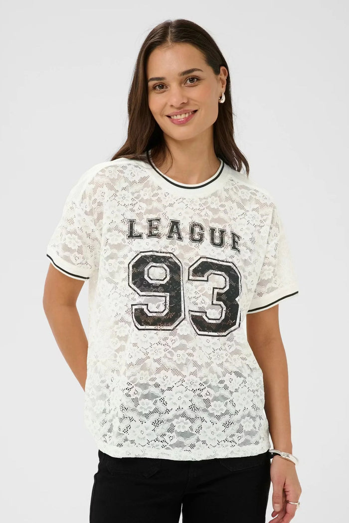 KAbelle Lace T-Shirt | Chalk