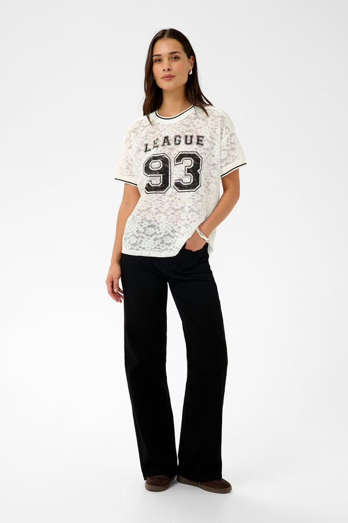 KAbelle Lace T-Shirt | Chalk