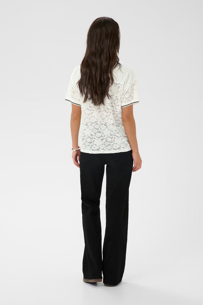 KAbelle Lace T-Shirt | Chalk