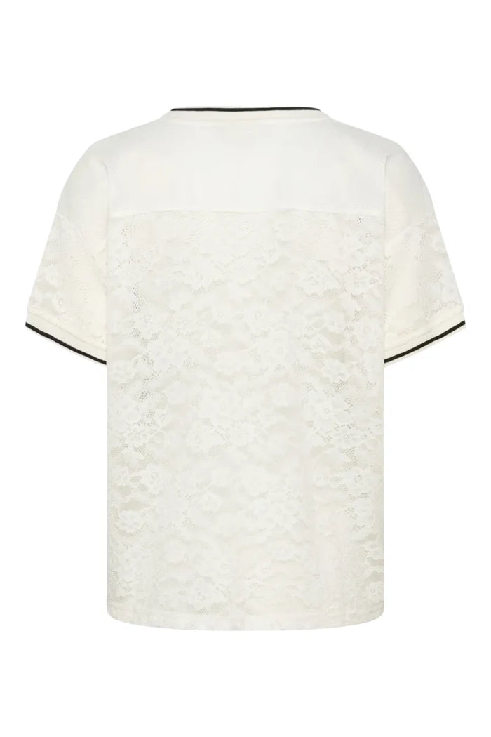 KAbelle Lace T-Shirt | Chalk