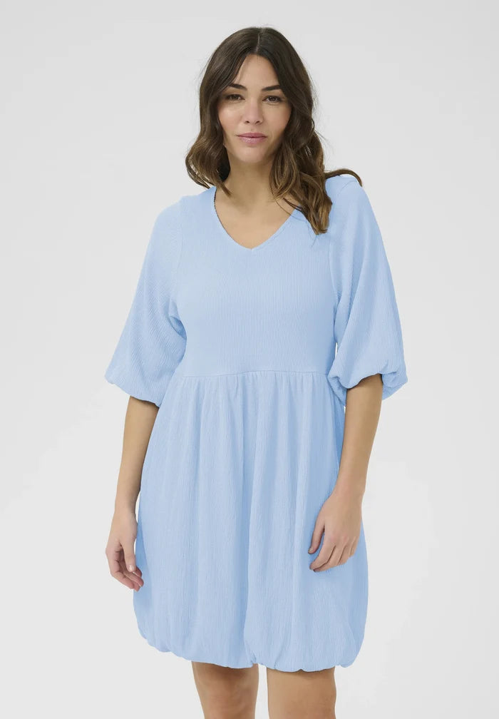 KAnani Balloon Dress | Soft Chambray