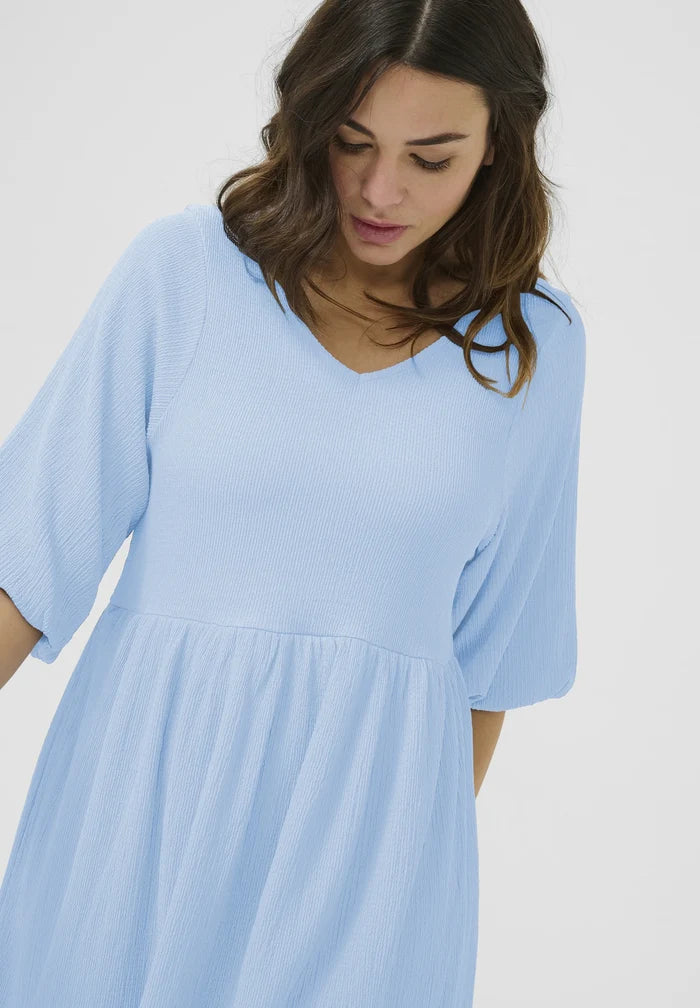 KAnani Balloon Dress | Soft Chambray