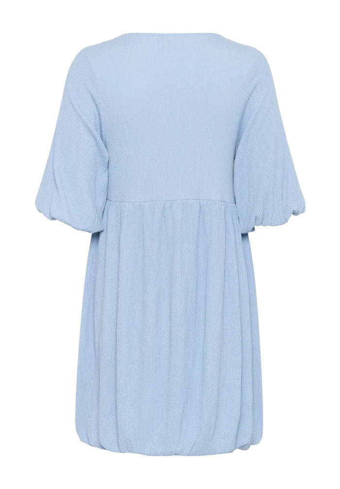 KAnani Balloon Dress | Soft Chambray