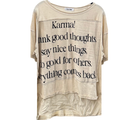 Karma Oversized Patchwork Tee