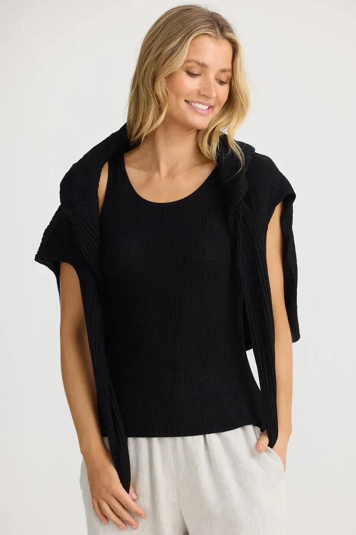 La Paz Knit Top | Black