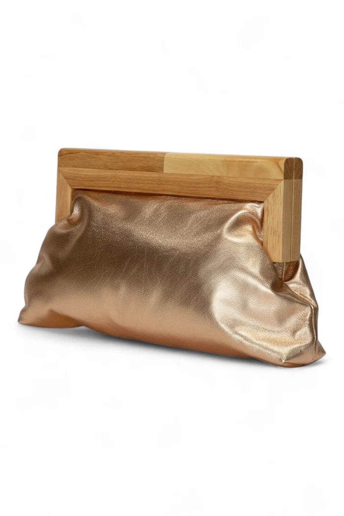 Large Evelyn Clutch | Rose Gold