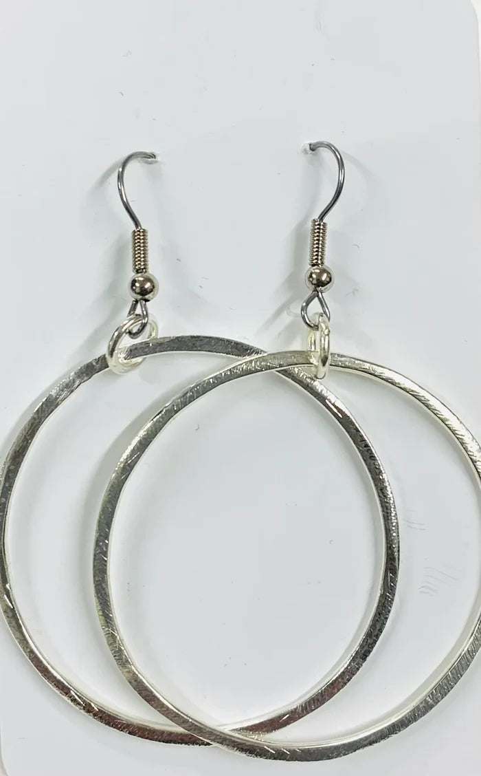 Large Hoops | Silver
