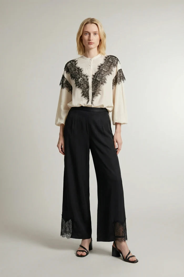 Lashes Top | Cream/Black