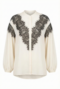 Lashes Top | Cream/Black