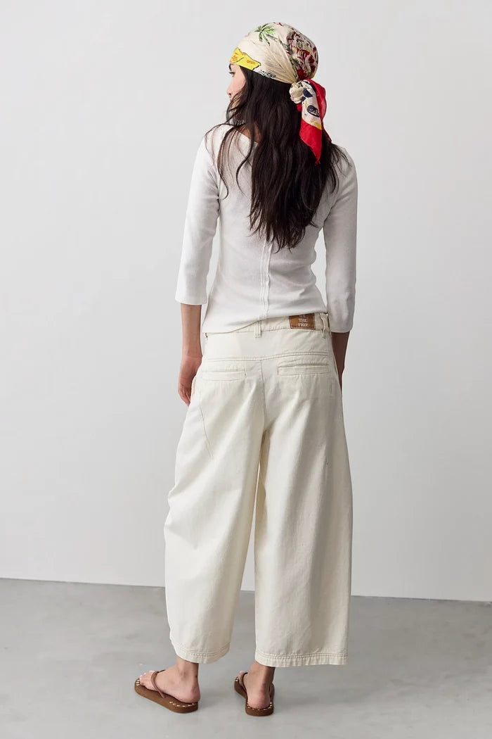 Laydown Chino Trousers | Clean Ivory