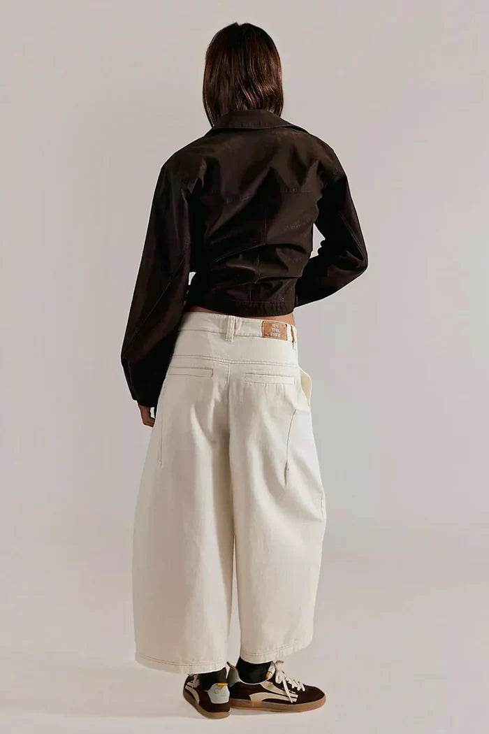 Laydown Chino Trousers | Clean Ivory