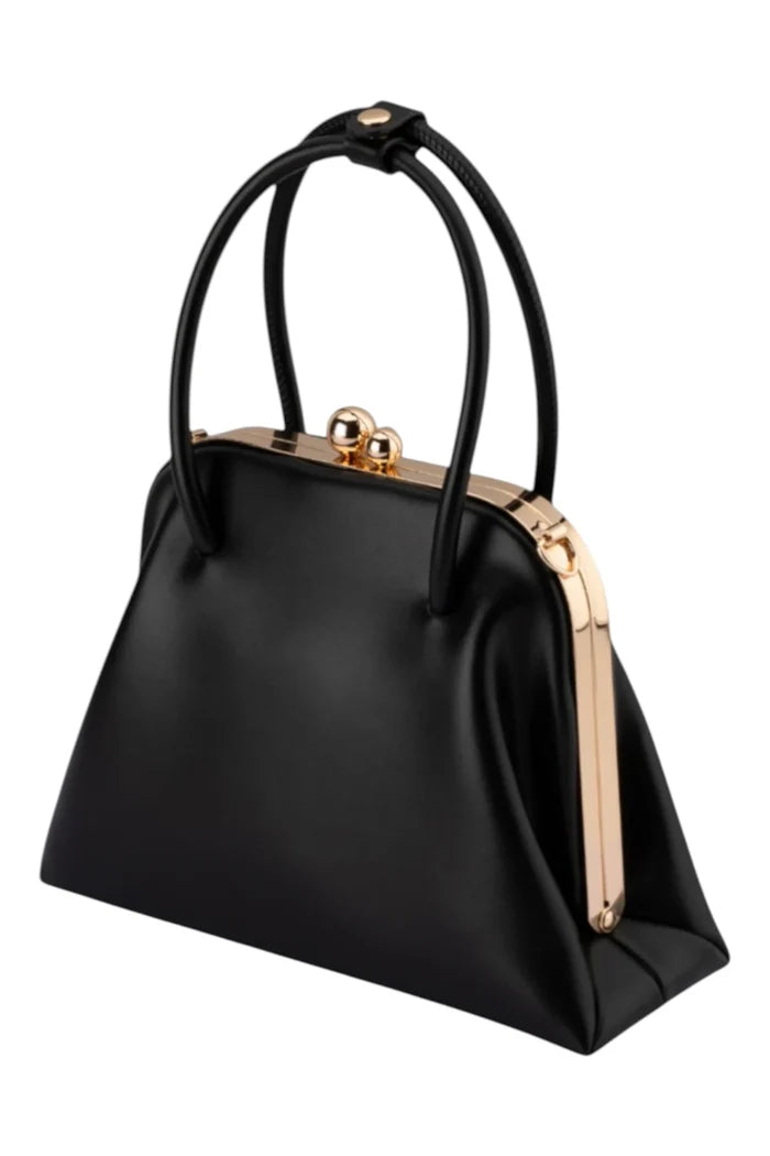 Leandra Top Handle Bag | Black