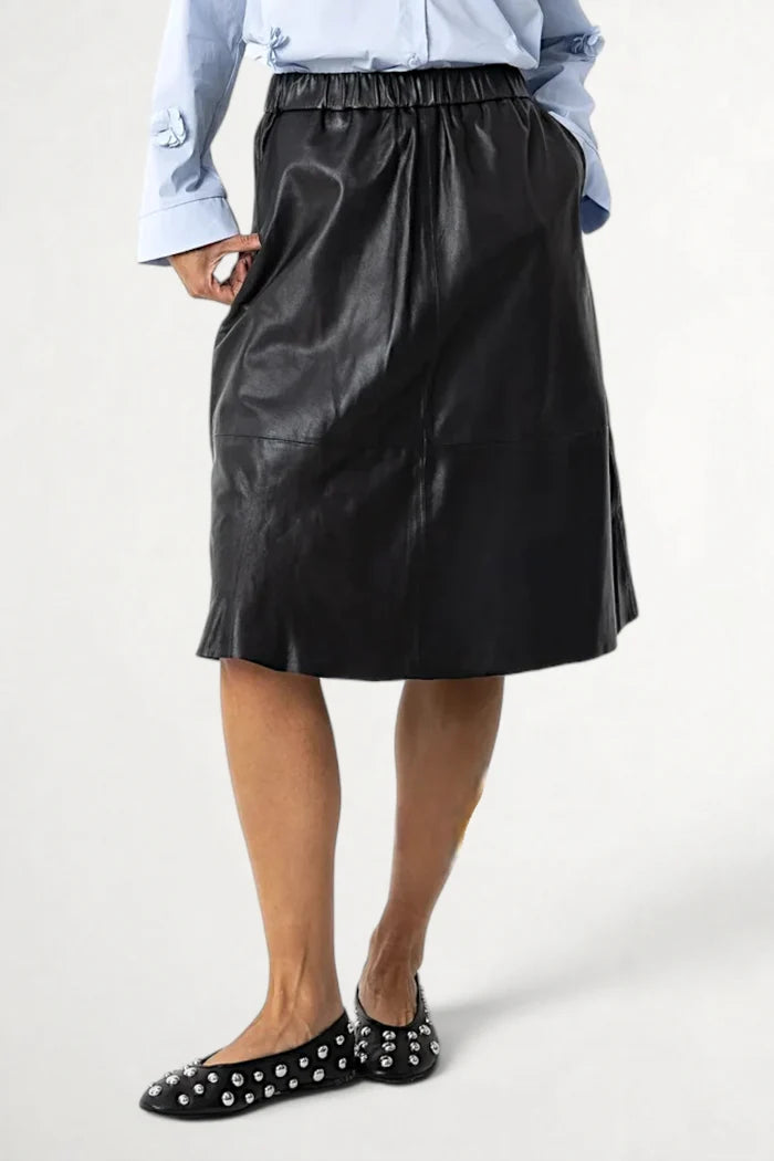 Leather Skirt | Black