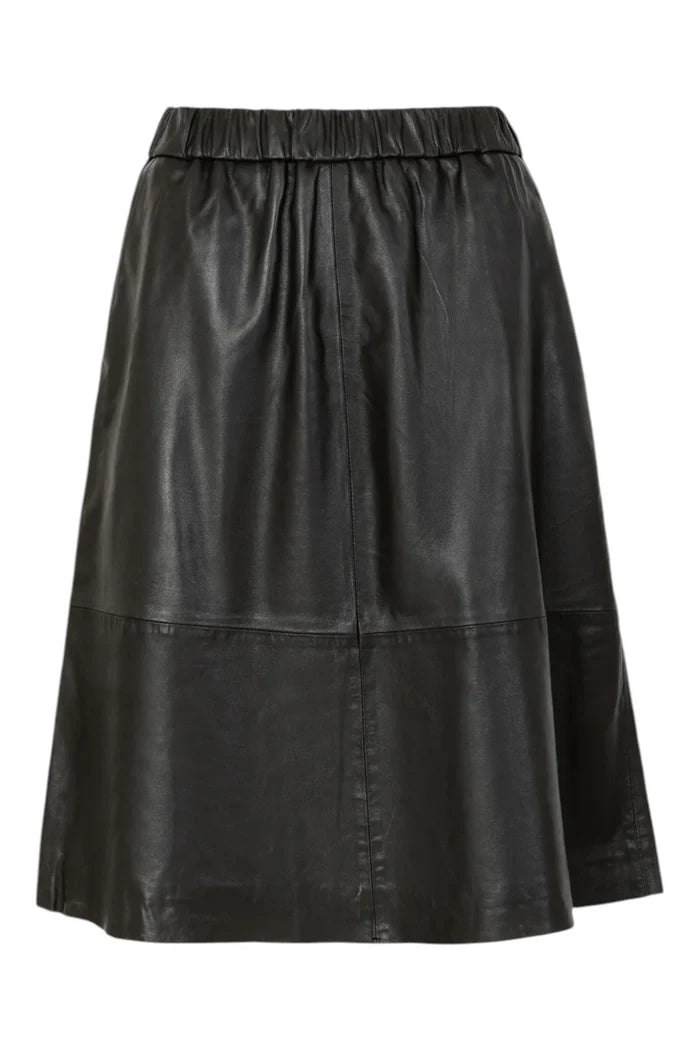 Leather Skirt | Black