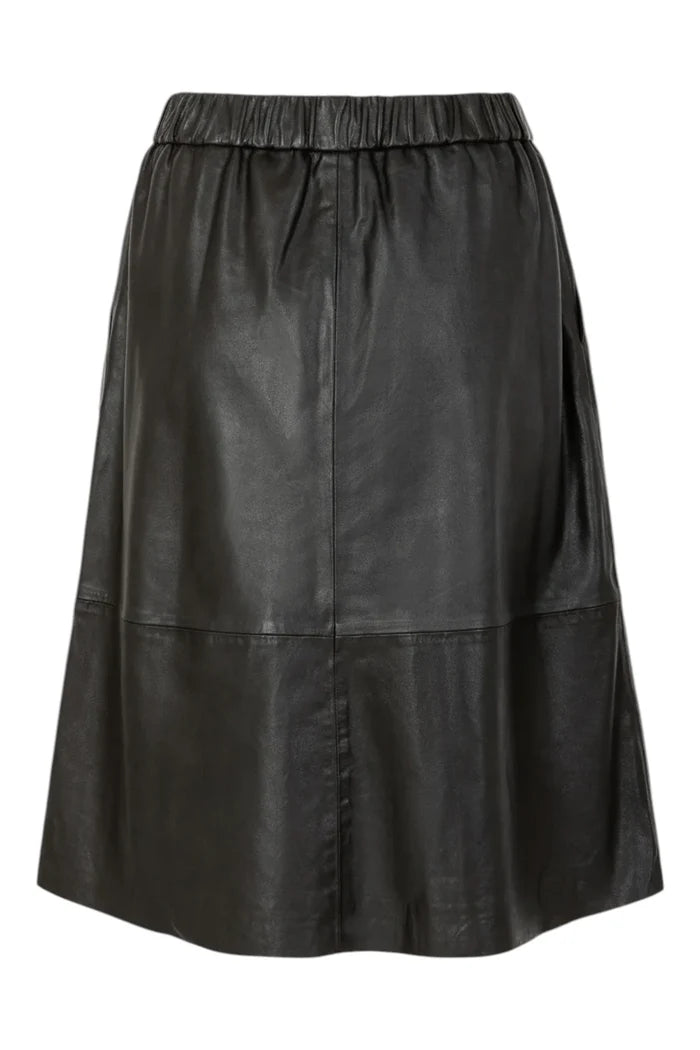 Leather Skirt | Black