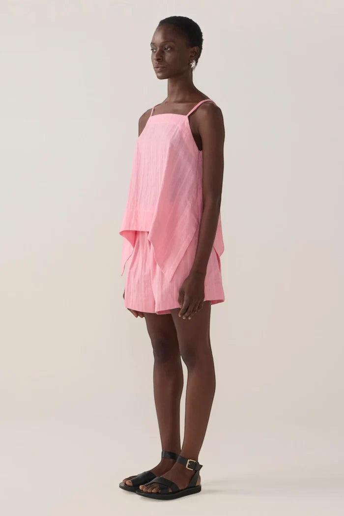 Lena Short | Watermelon Check Cotton