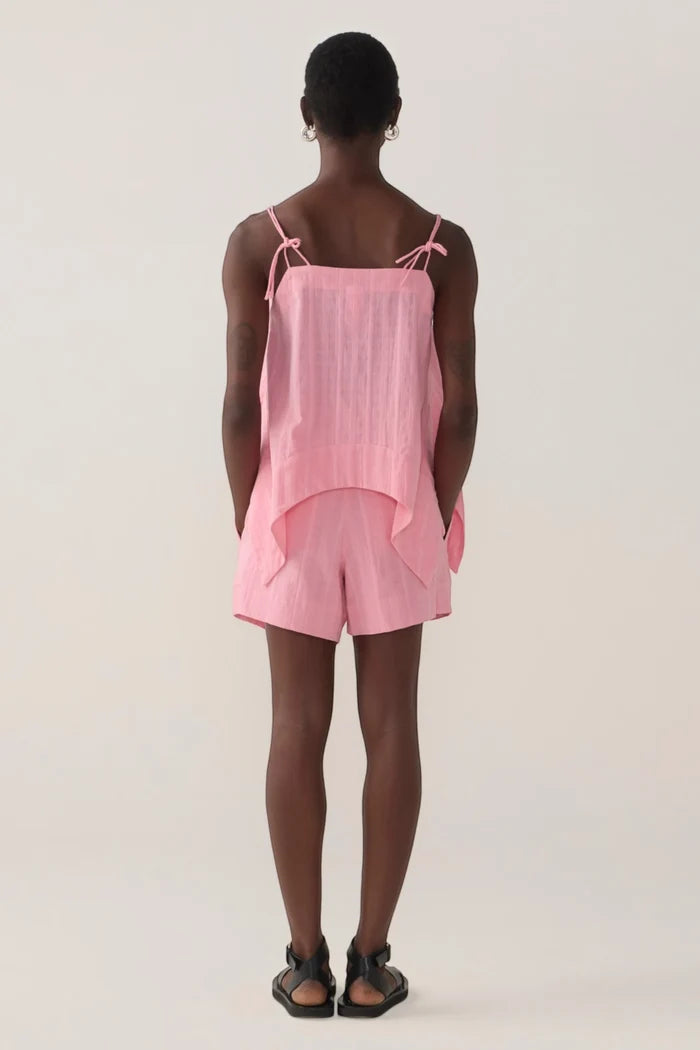 Lena Short | Watermelon Check Cotton