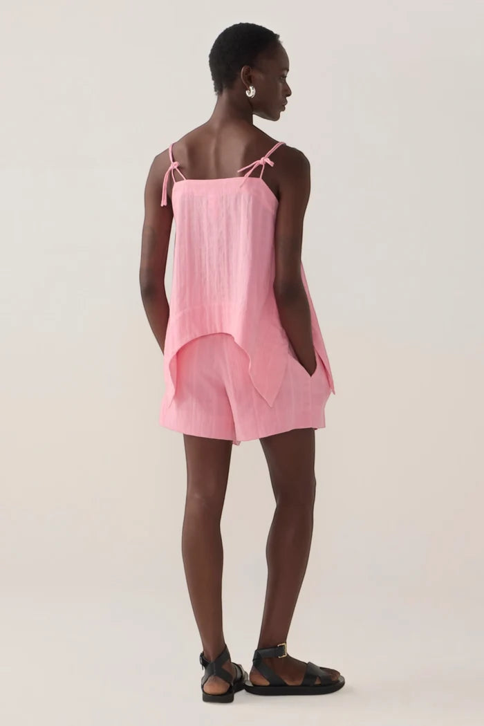 Lena Short | Watermelon Check Cotton