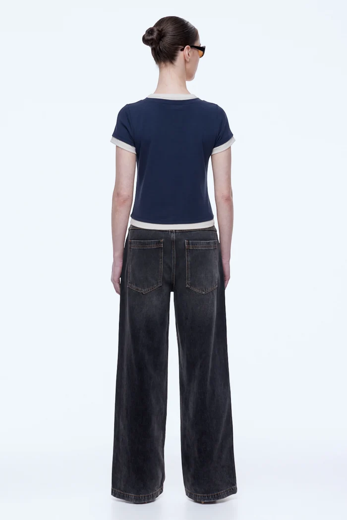 Lenny T-Shirt | Nevy/Beige