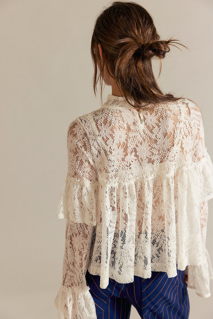 Lilabeth Lace Top | Clean Ivory