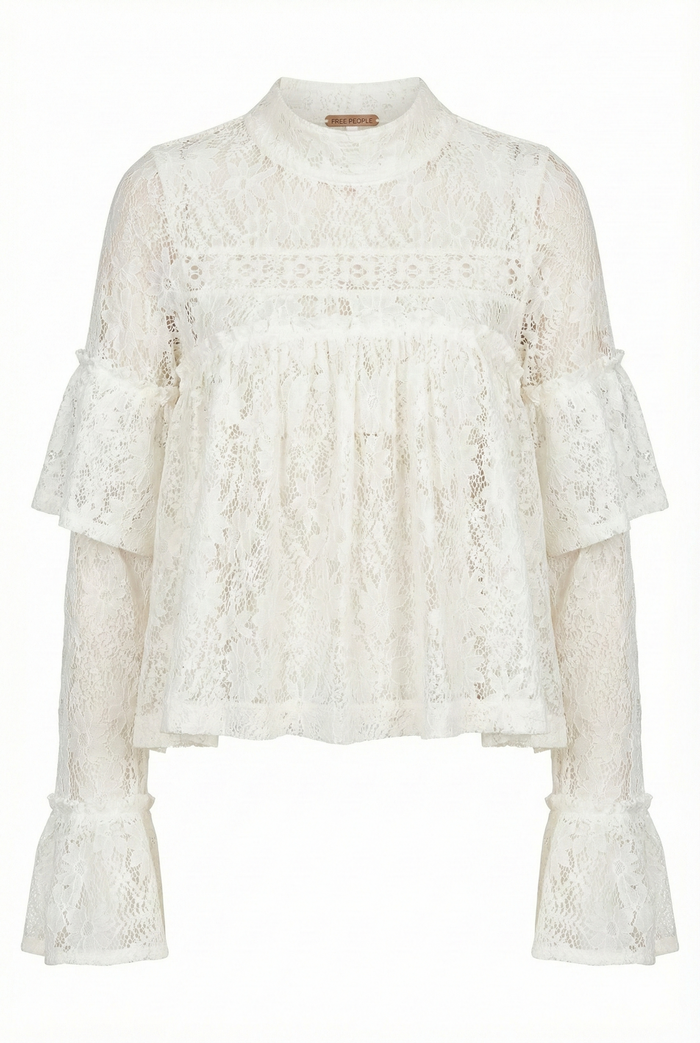 Lilabeth Lace Top | Clean Ivory