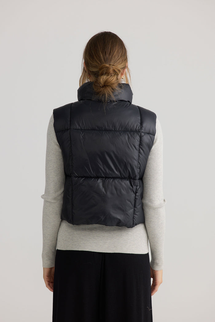 Linden Puffer Vest | Black
