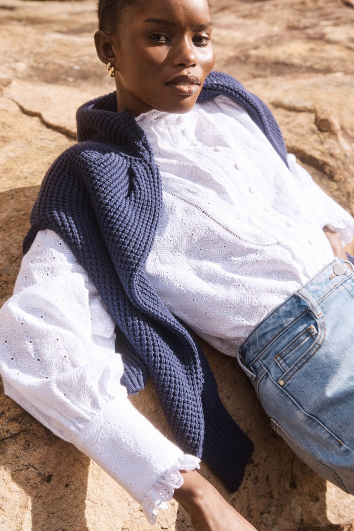 Linger Top in Porcelain