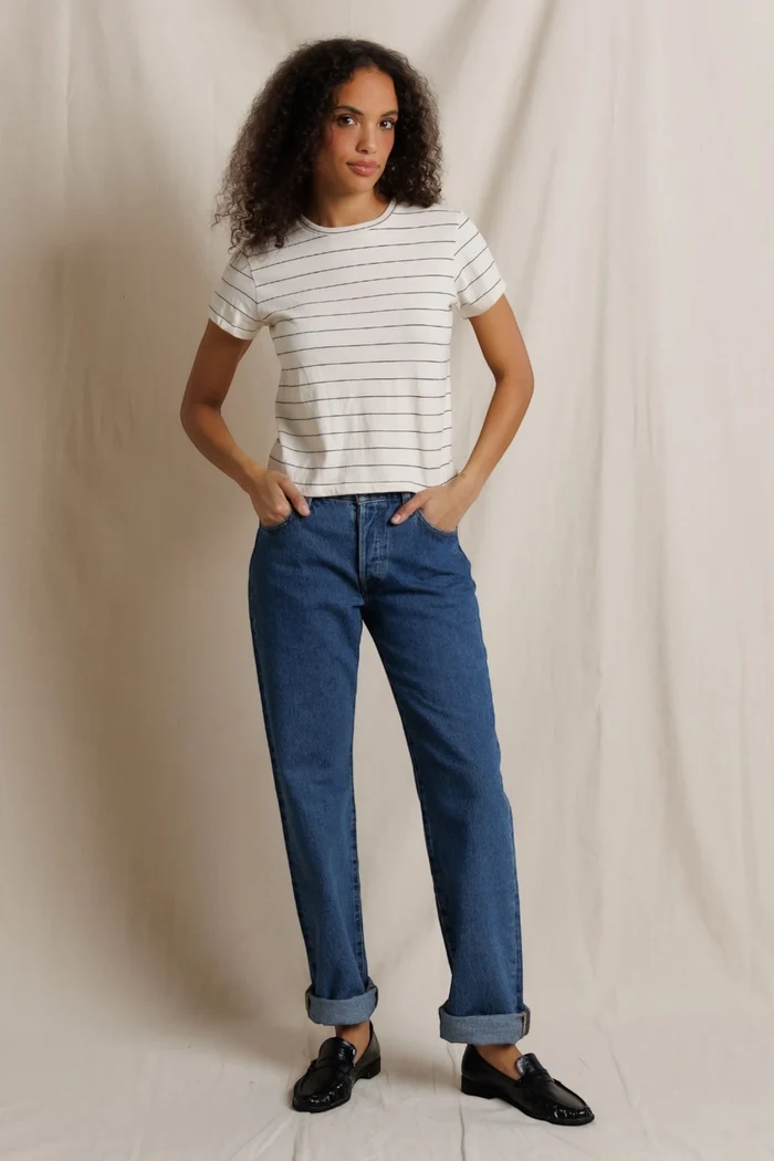 Lisa Tee | Natural Stripe