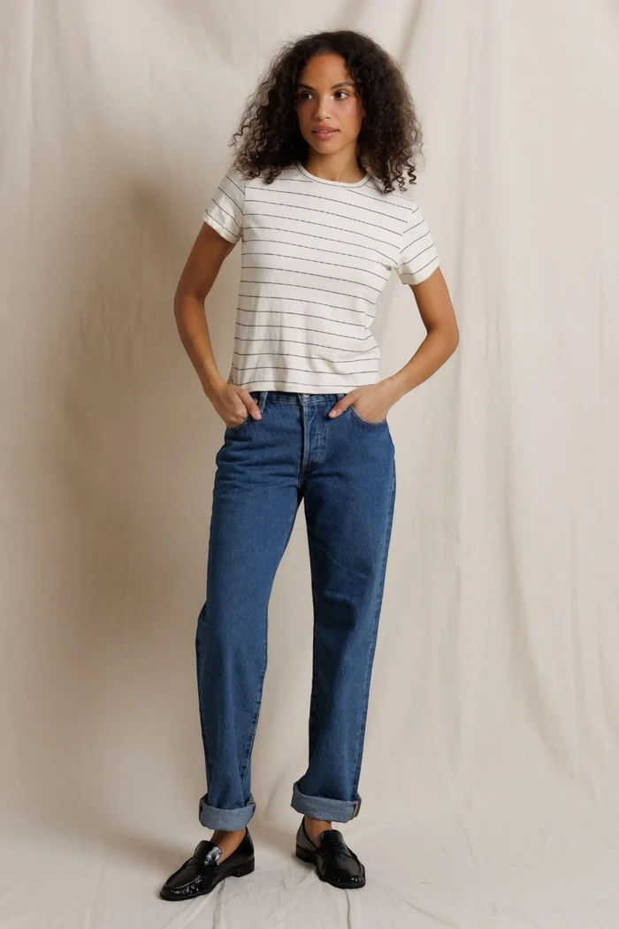 Lisa Tee | Natural Stripe