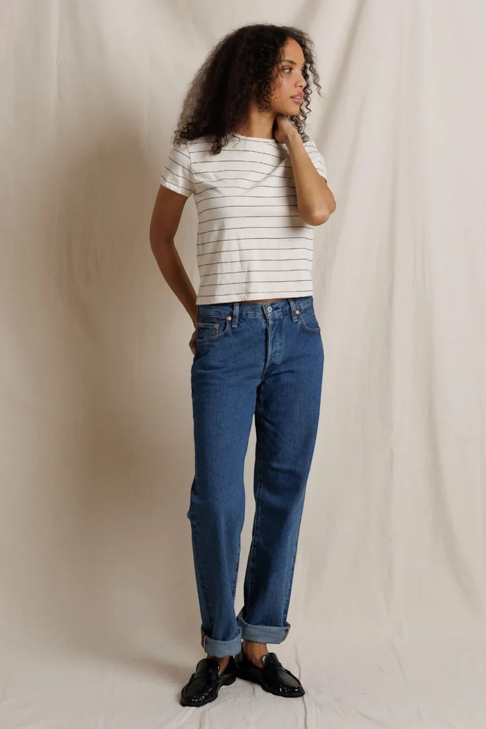 Lisa Tee | Natural Stripe